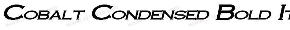 Cobalt Condensed Bold Italic字体转换